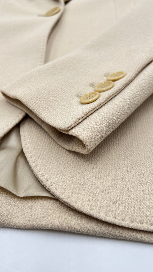 Blazer beige in lana