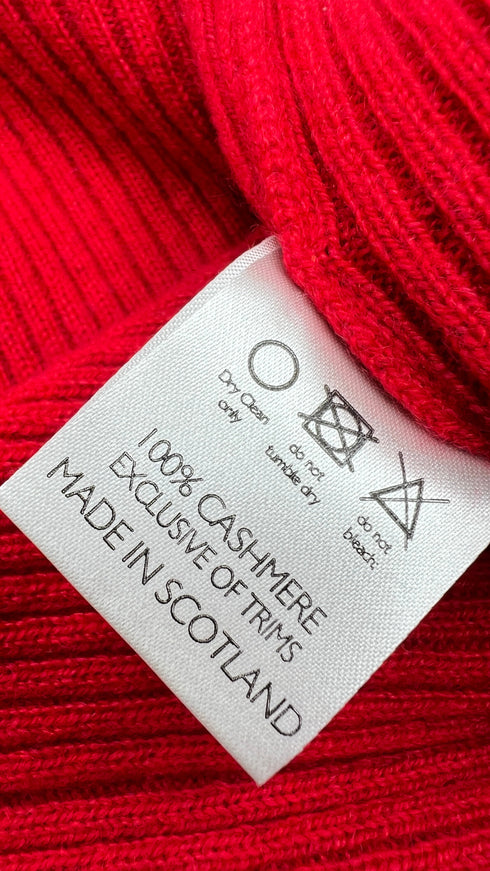 Dolcevita rosso in cashmere