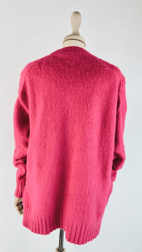 Maglione oversize effetto mohair