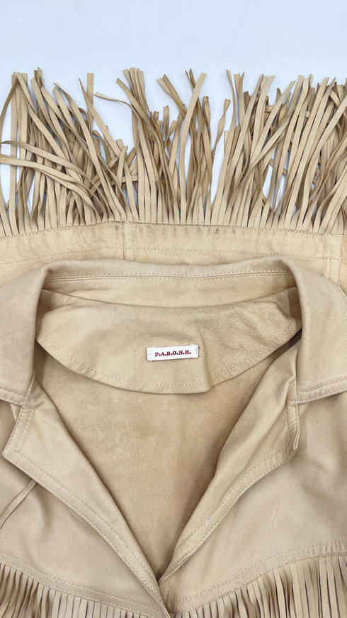 Giacca con frange sfoderata