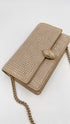 Borsa a spalla con strass