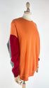 Maglia colorblock in cashmere