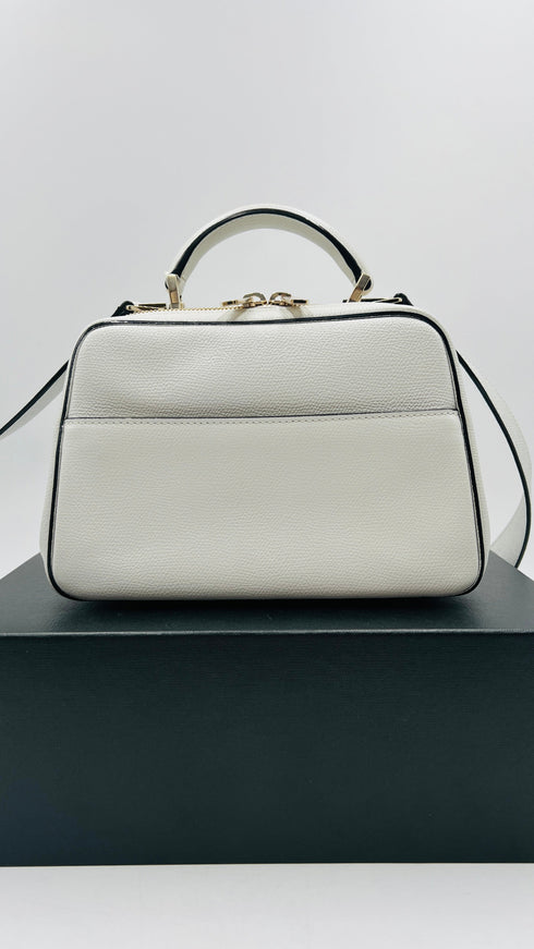 Borsa con tracolla bianca