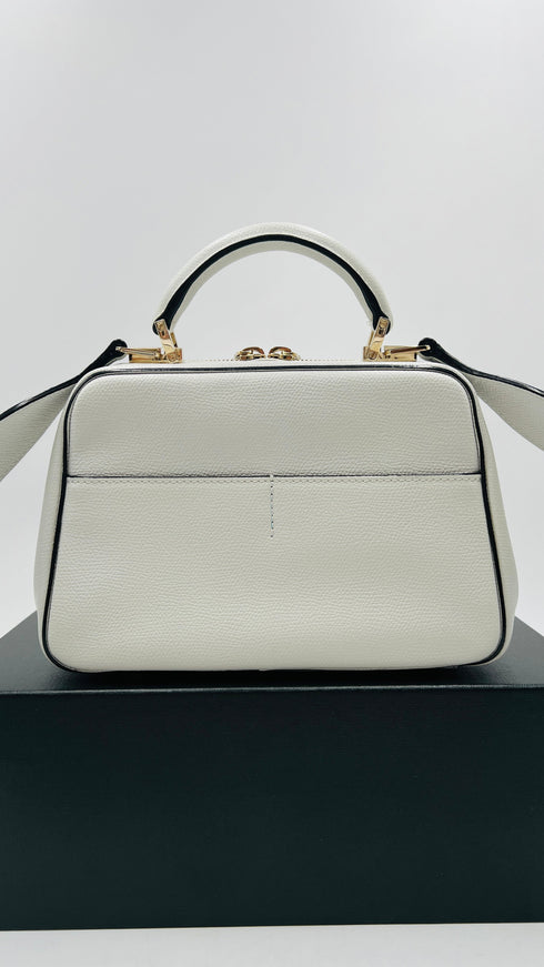 Borsa con tracolla bianca
