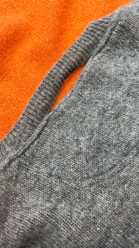 Maglia colorblock in cashmere