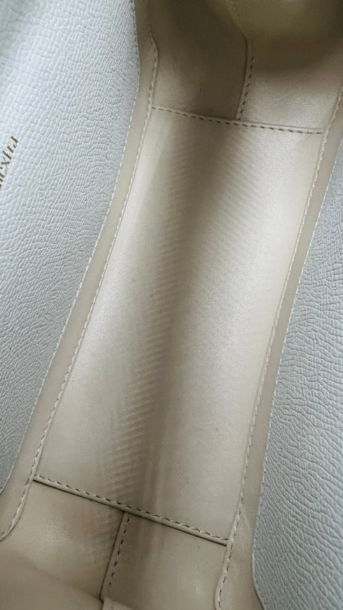 Borsa con tracolla bianca