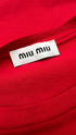Top smanicato rosso