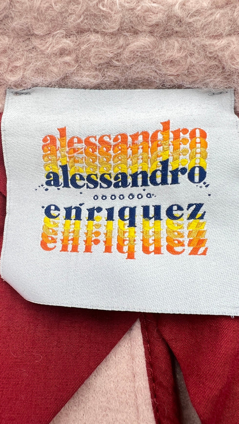 Cappotto bouclé colorblock