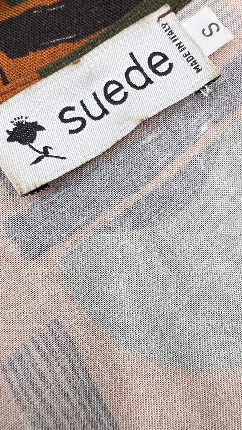 Top arricciato fantasia