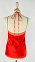 Top satin rosso