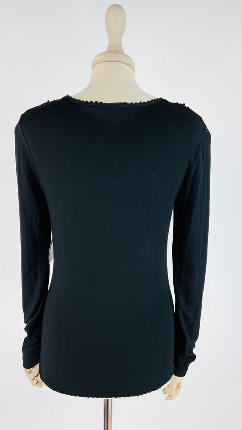 Longsleeve decorazione perline