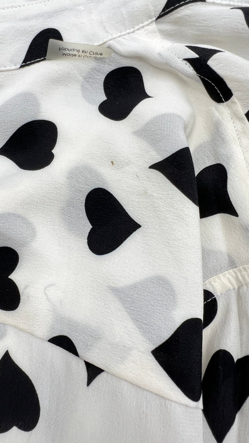 Camicia fantasia a cuori