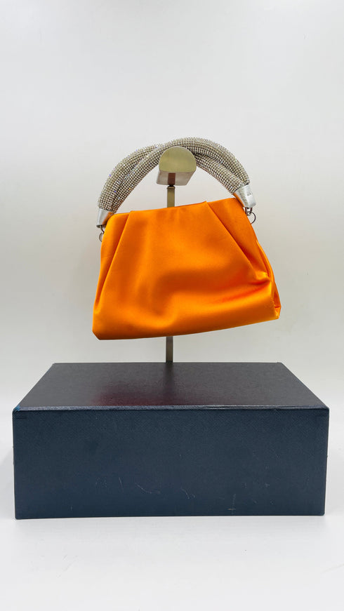 Borsa in raso con strass