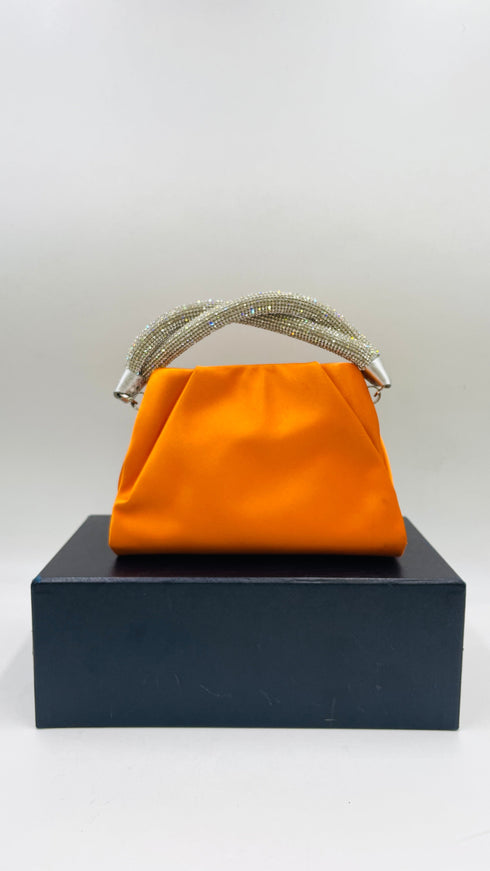 Borsa in raso con strass