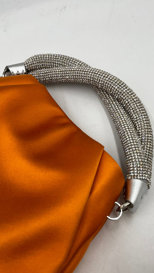 Borsa in raso con strass