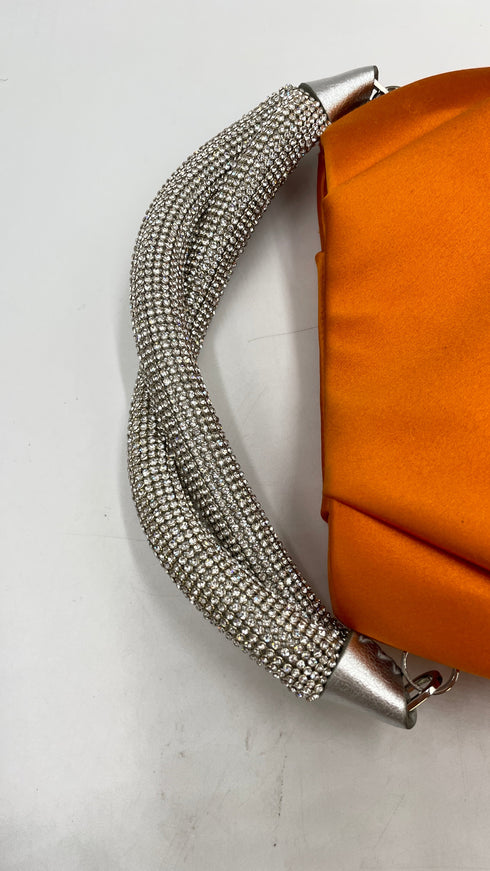 Borsa in raso con strass