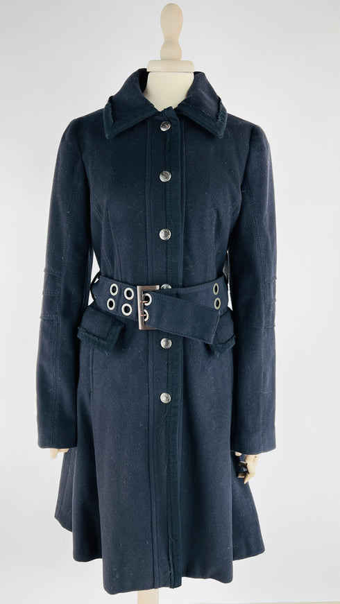 Cappotto in panno nero