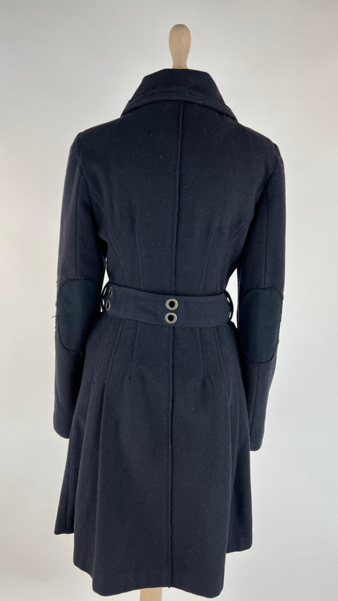 Cappotto in panno nero