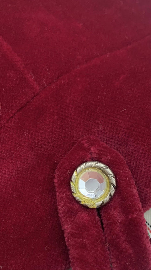 Borsa a mano in velluto