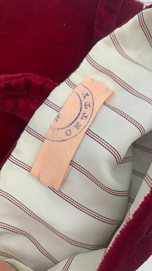 Borsa a mano in velluto