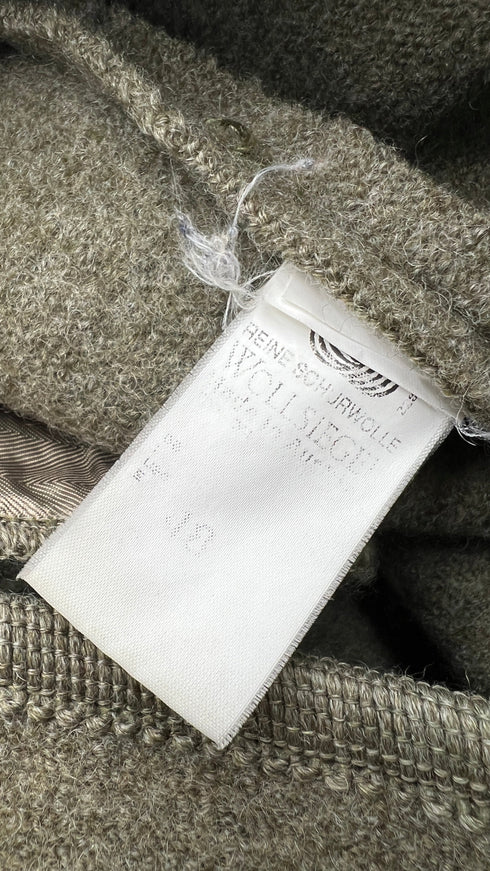 Giacca in panno verde