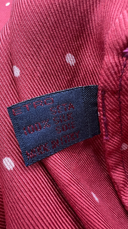 Vestaglia in seta a pois