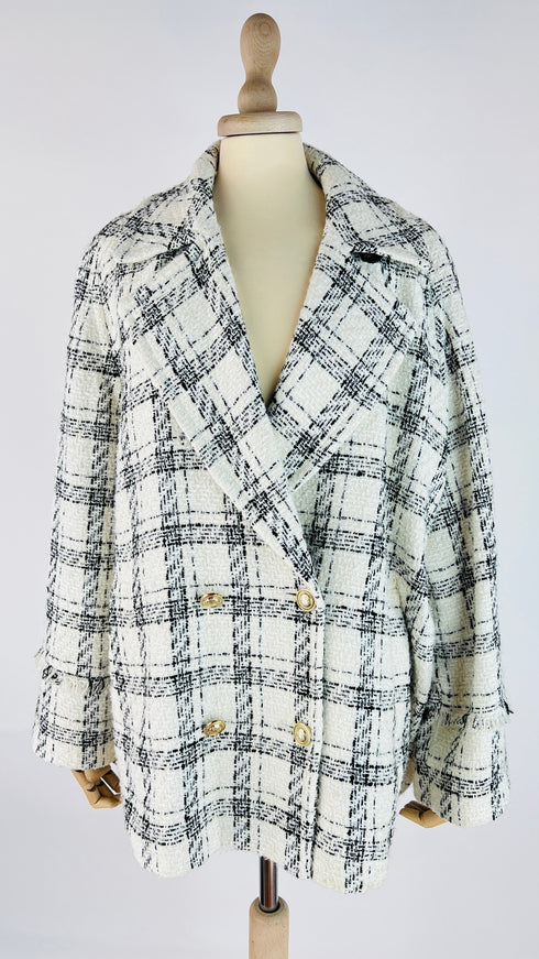 Giacca tweed imbottita