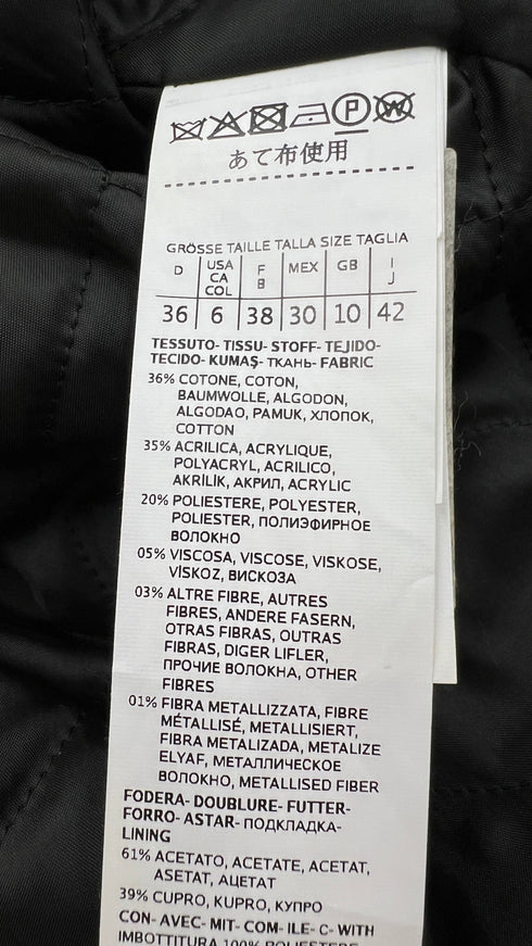 Giacca tweed imbottita