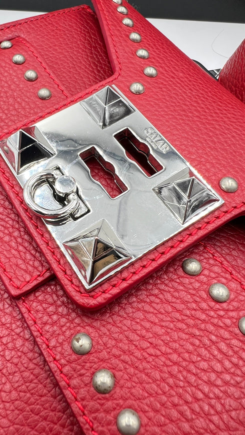 Borsa in pelle lavorata