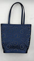 Borsa vintage traforata blu
