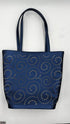 Borsa vintage traforata blu