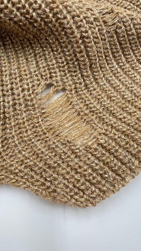 Maglione traforato lurex