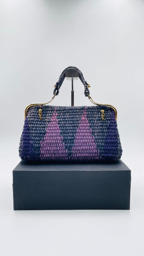 Borsa in raffia a mano