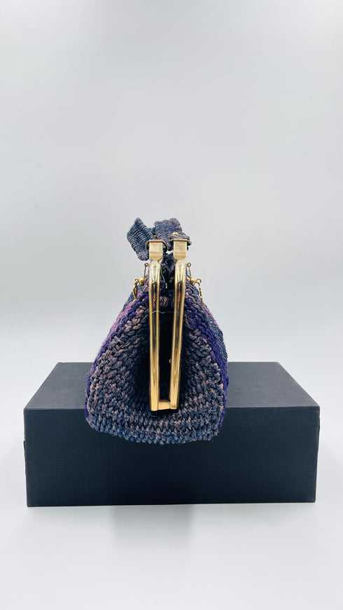 Borsa in raffia a mano