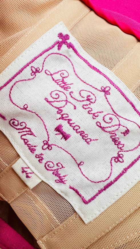 Abito rosa con maxi-fiocco new with tags