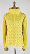 Maglione dolcevita giallo