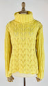 Maglione dolcevita giallo