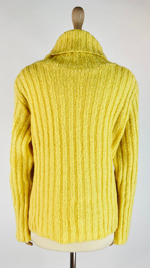 Maglione dolcevita giallo