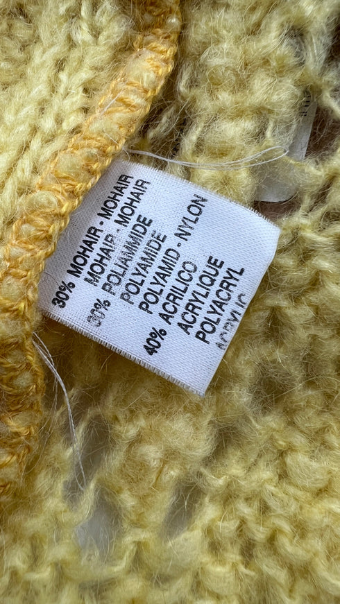 Maglione dolcevita giallo