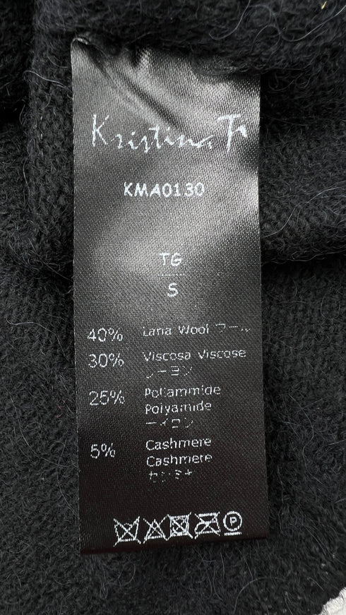 Smanicato in maglia con pizzo