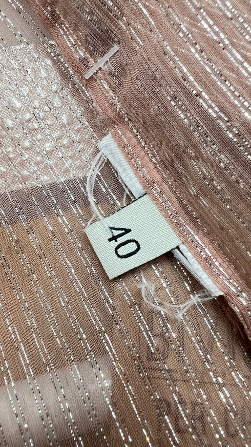 Camicia con fili lurex