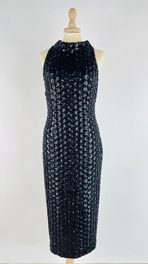 Abito midi in paillettes vintage