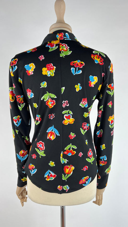 Camicia a fiori sfiancata