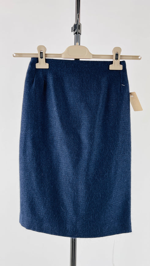 Completo in lana blu