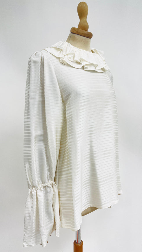 Camicia a rouches con cartellino