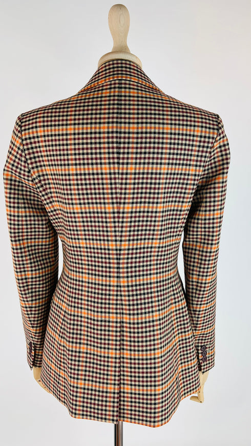 Blazer tartan lana