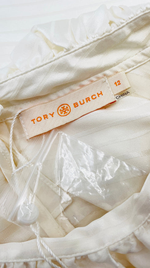 Camicia a rouches con cartellino