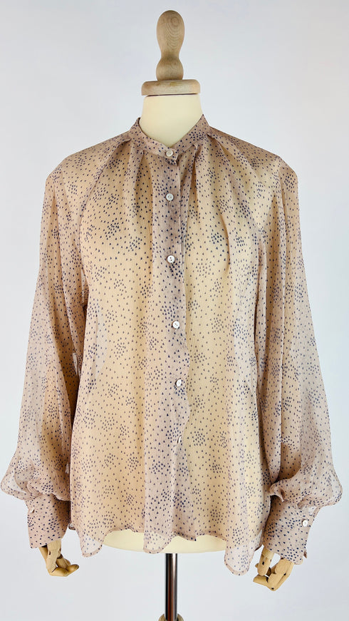 Camicia seta cartellino