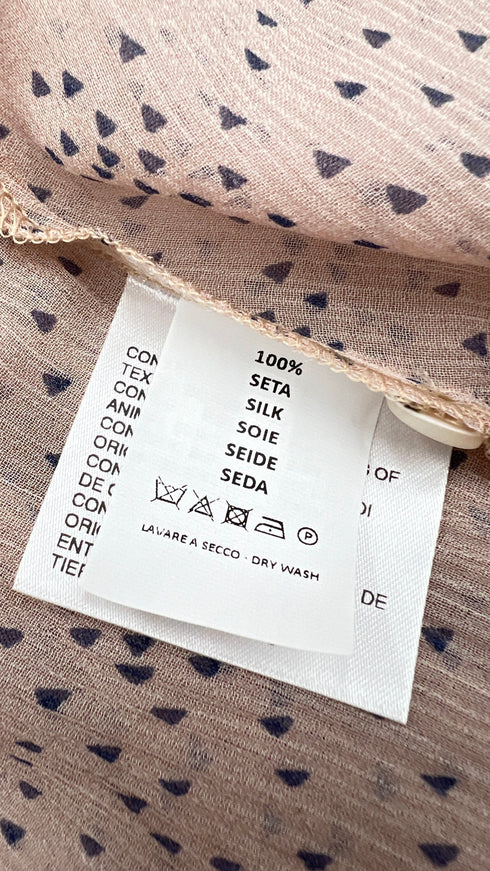 Camicia seta cartellino