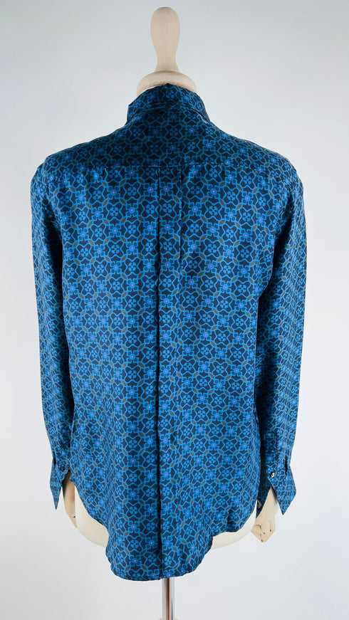 Camicia in seta stampata